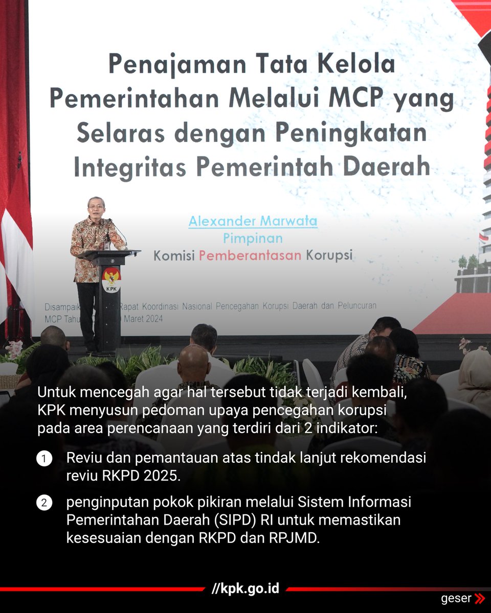 KPK_RI's tweet image. Tahap perencanaan menjadi proses terpenting dalam sebuah implementasi program karena tahap ini menentukan tujuan dan strategi yang akan digunakan, serta mengembangkan langkah-langkah yang diperlukan untuk mengimplementasikan strategi tersebut. (2/3)

#MCP2024
#AreaPerencanaan
