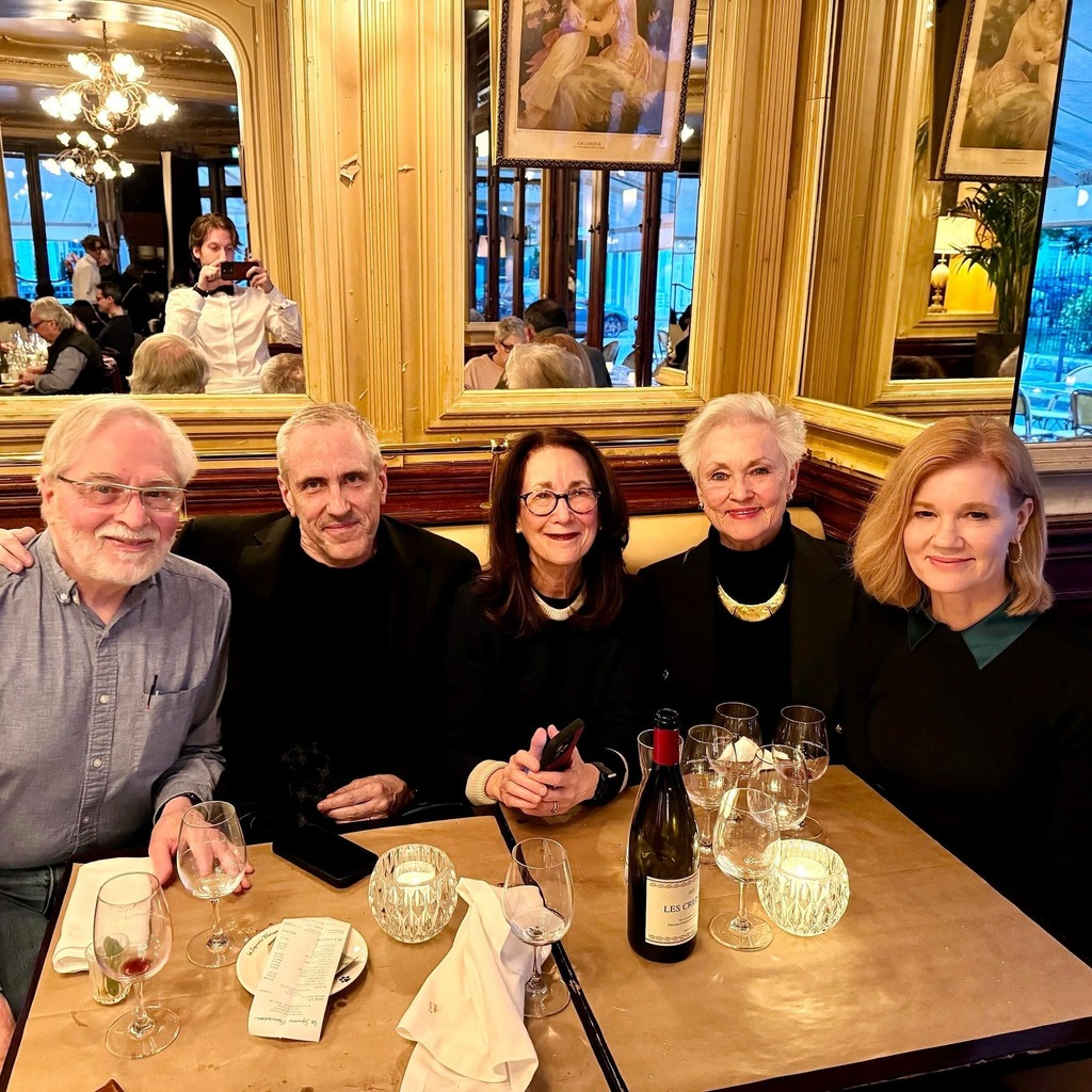 With our dear friends George and Lois after an amazing classic French bistro meal.
