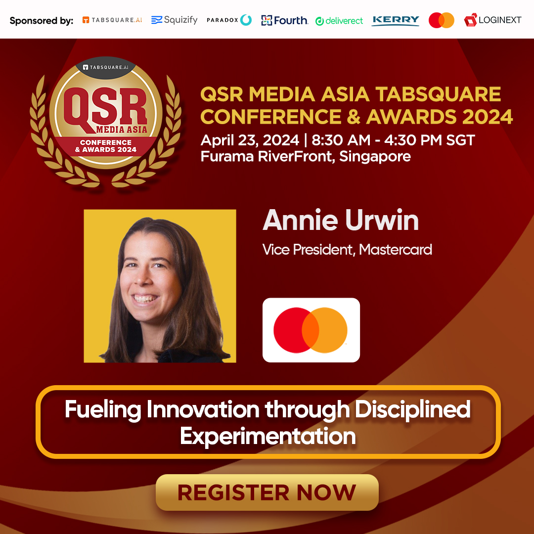 Annie Urwin, Vice President at Mastercard, unveils how QSRs thrive through disciplined experimentation. Meet her on 23 April at the QSR Media Asia Tabsquare Conference & Awards 2024.

Register: bit.ly/QSRAsia2024Reg
Become a partner: bit.ly/QSRAsia2024Tic…

#QSRMediaAsia