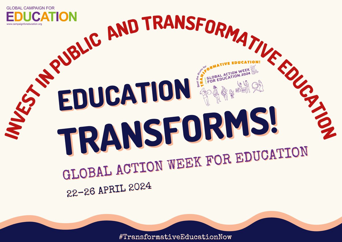 ZIMTA joins the rest of the world in participating in the #GlobalActionWeekForEducation under the theme 'Transformative Education'. #TransformativeEducationNow