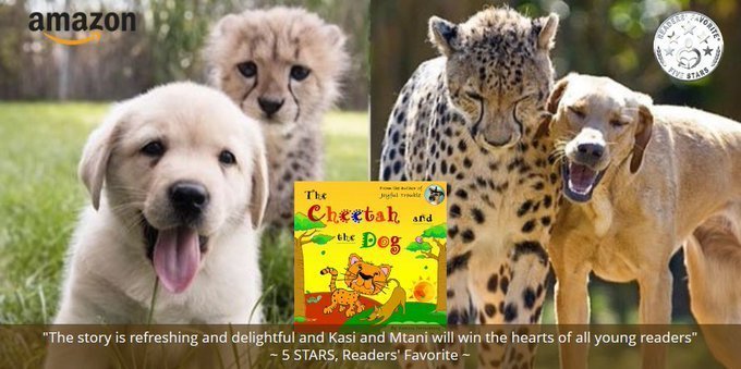 🐆🐶🐾📚💕 The CHEETAH and the DOG 'The story is refreshing and delightful. Kasi and Mtani will win the hearts of all young readers' 🌟🌟🌟🌟🌟 ➡MyBook.to/CheetahDog #kidslit #dog #PB #bedtime #WorldBookDay #IARTG #Worldbookhour Read free on #KindleUnlimited