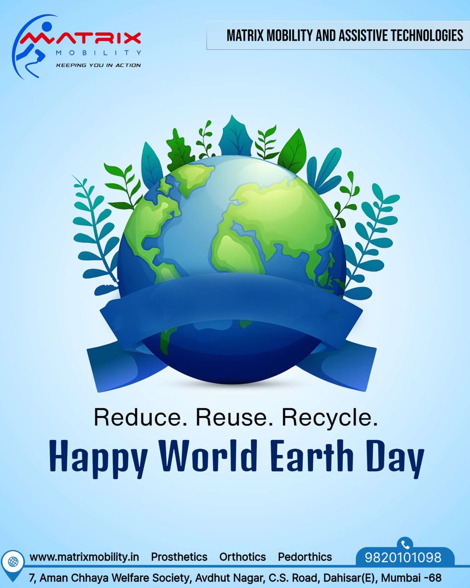 Greetings from Matrix Mobility on World Earth Day!
 #earthday #earthdayphoto 
#recycle
#protectnature
#reducepollution
#vasudhaivkutumbkam
#matrixmobility
#keepingyouinaction
