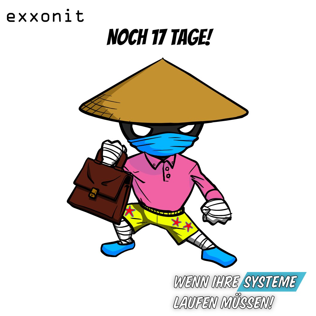 Noch 17 Tage bis zu unserem großen Teamevent! #exxonit #Team #Ninja #StayTuned