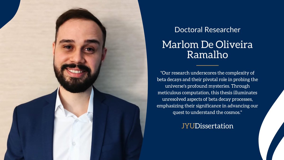 Ghost particles at the heart of understanding the universe! Marlom Ramalho studied beta decay processes and through careful computation illuminates unresolved aspects of beta decay processes and their pivotal role in understanding the cosmos.⏩ r.jyu.fi/FrR @jyflacclab