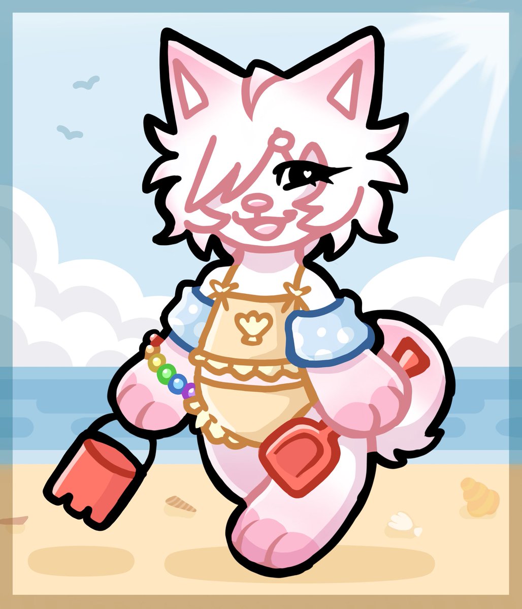 I love going to the beach! Wanna build a sandcastle with me?