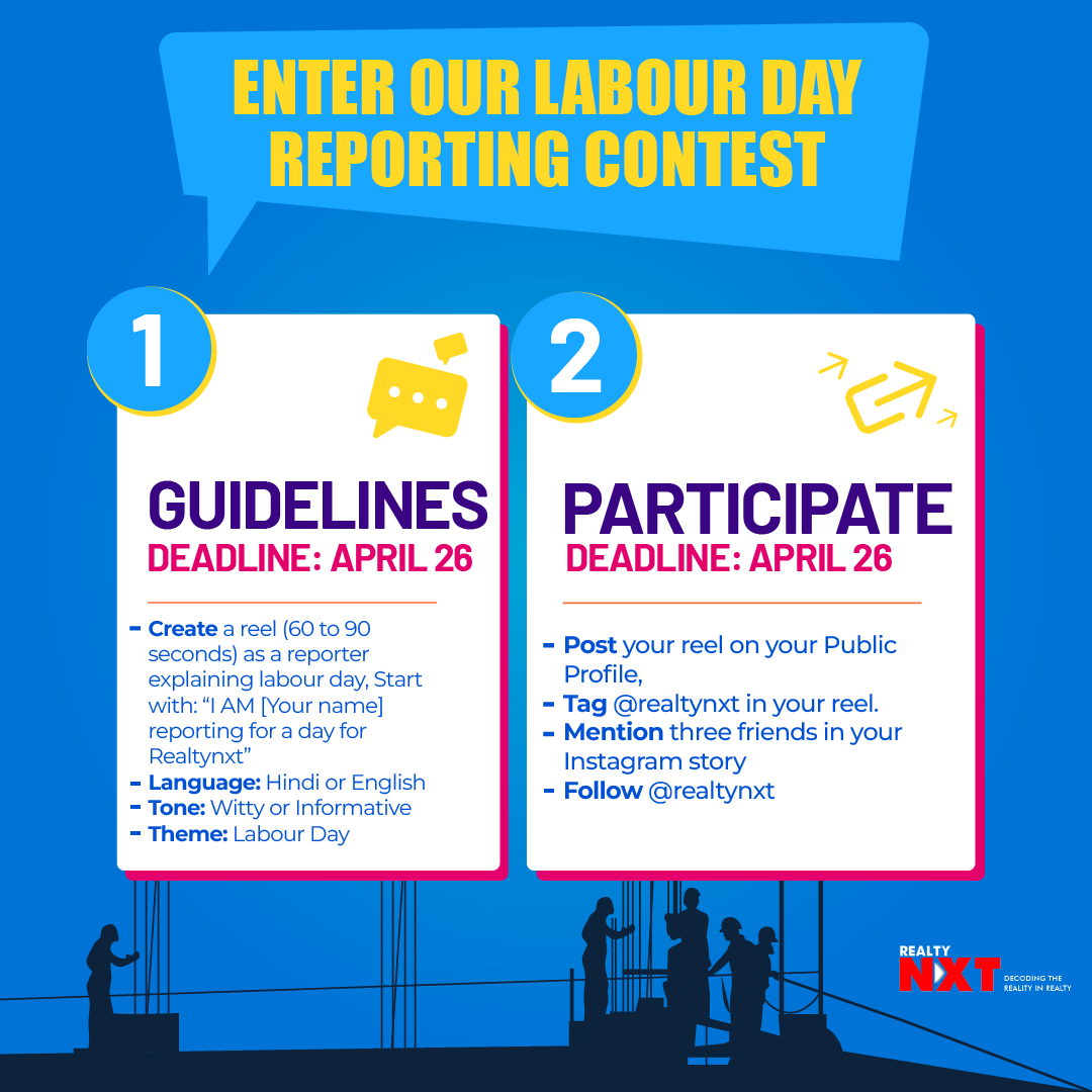 Discover the #ContestGuidelines & seize the opportunity to win fantastic prizes! Remember to follow us on Instagram to stay updated and participate in the competition. Don't miss out on your chance to be a winner! 🏆✨

#RealtyNXT #RealEstateContest #IndianRealEstate #LabourDay