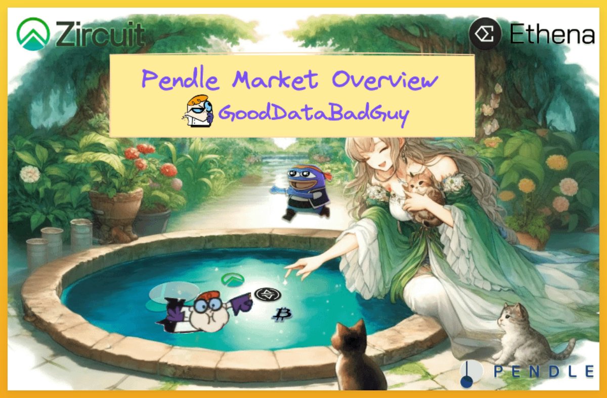 GoodData_BadGuy's tweet photo. .@pendle_fi markets overview - @zircuit staked token

recent launched Zircuit pools have been added to dashboard
USDe, rsETH, eETH, ezETH

 deep dive 🧵👇 https://t.co/uPabLr9xhT