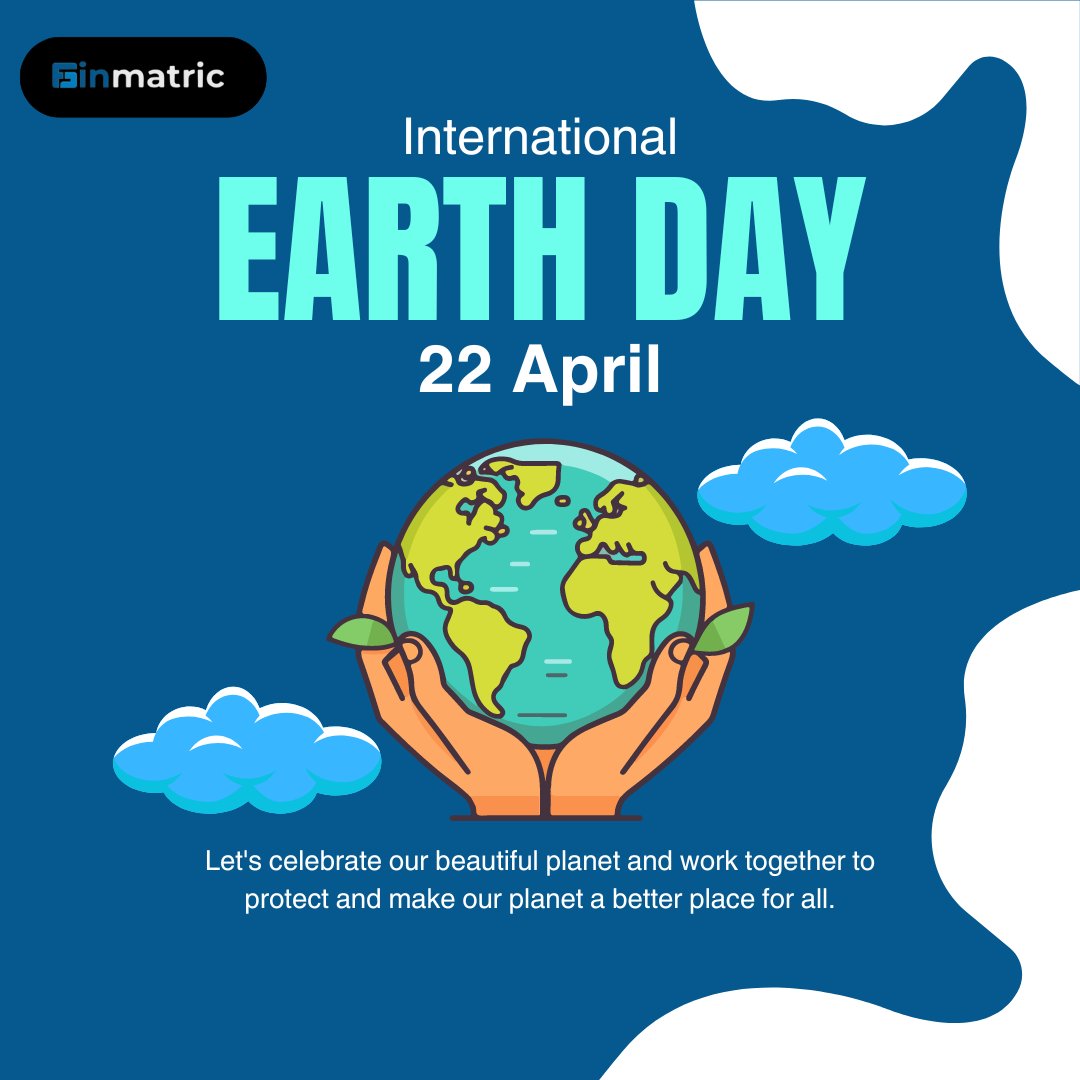 Join us in celebrating our beautiful planet , Let's unite to protect and improve it for future generations! 
.
.
.
.
.
#earthdayeveryday #protectourplanet #sustainableliving #ClimateActionNow #greenfuture  #TogetherWeCan #loveourplanet #gogreen #GlobalCitizenship 
#finmatric