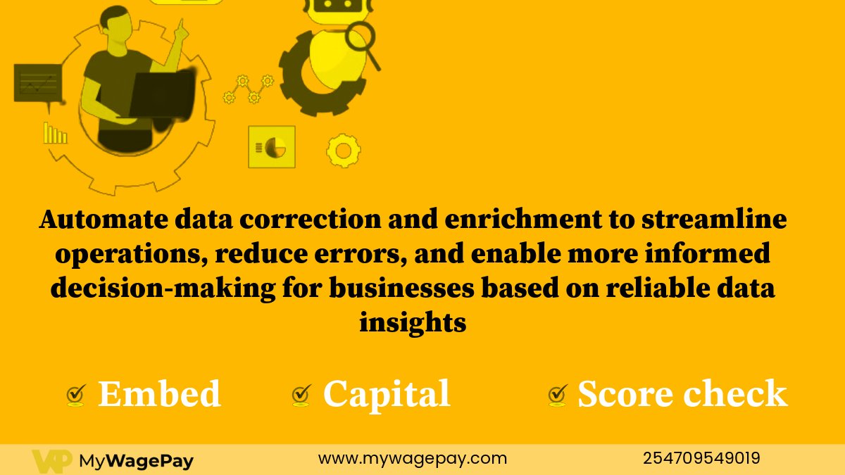 Harnessing Accuracy: Revolutionizing Fintech with Automated Data Correction and Enrichment. Visit mywagepay.com for more information.
#fintechinnovation #dataenrichment #streamlinedoperations #Mywagepay
lnkd.in/dYEHT3EP