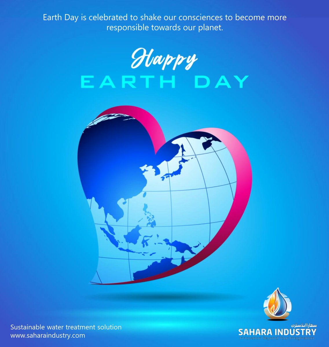 Sahara Industry extends warm wishes for Earth Day: Making a positive impact each day contributes to the preservation of our planet. #EarthDay #happyearthday #earthday2024 #EarthDay24 #EarthDayEveryDay