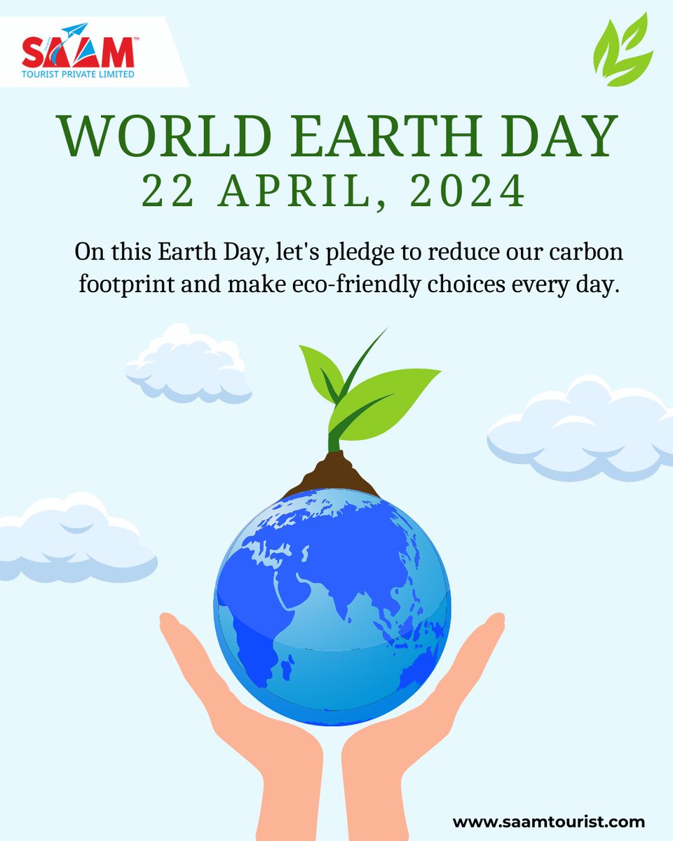 🌍 Happy World Earth Day 2024! 🌿On this Earth Day, let's pledge to reduce our carbon footprint and make eco-friendly choices every day. #EarthDay2024 #ItStartsWithYou #PlanetVsPlastics #earthdayeveryday #ProtectOurPlanet #Sustainability #ClimateAction