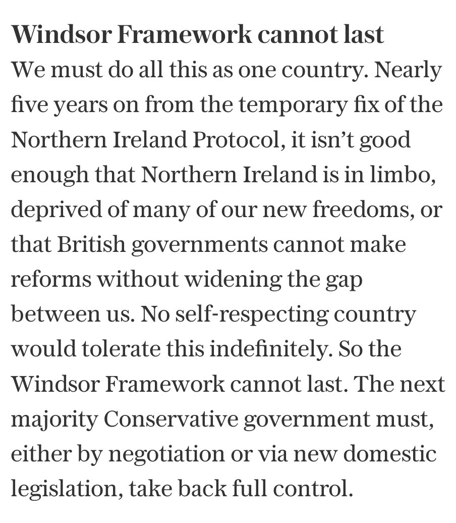 DavidGHFrost's tweet image. "The Conservative Party made Brexit happen. If we can’t now be bothered to defend it, it will be Conservatives who pay the price. Then Labour will start to undo it. So we must do better. We must show we respect the votes in 2016 and 2019 for fundamental change in how our country