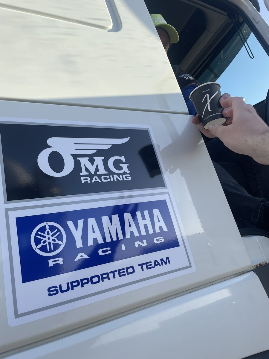 1,100 miles, over two days all fuelled by @xpresscoffee ☕️ Thanks, guys 💙 #OMGRacingUK #YamahaRacing #RevsYourHeart #WeR1