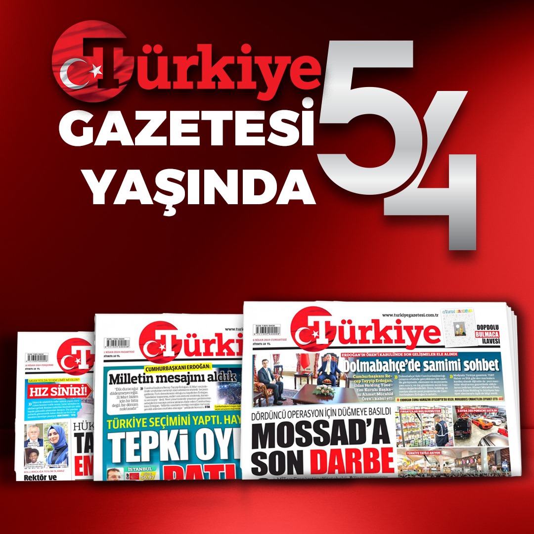 📰54 yaşındayız! • Türkiye gazetesinin başarılarla dolu bir yaş daha büyümesinin mutluluğunu hep birlikte yaşıyoruz 🔗turkiyegazetesi.com.tr/gundem/gazetem…