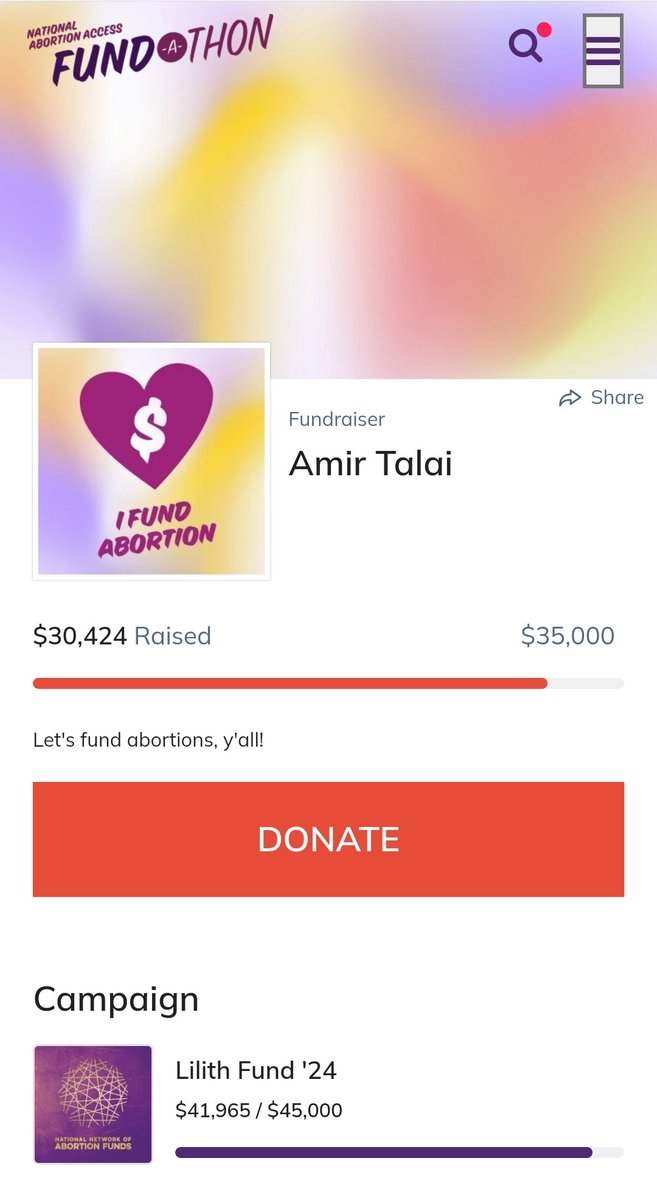 '32k. That's my number. Help me meet it, or you'll never see your impressions, you thirsty little animals.' - @AmirTalai
😭😭😭
.
#prochoice #womensrights #women #choice #woman #freedom #forwomen #funds #fundraisers 
.
👇🏻 𝗟𝗶𝗻𝗸 𝗕𝗲𝗹𝗼𝘄 👇🏻
fund.nnaf.org/fundraiser/534…