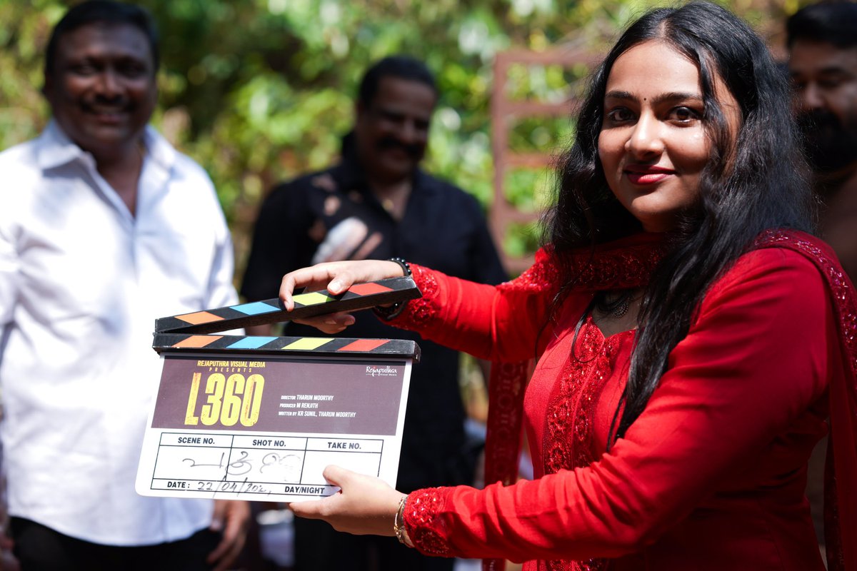 On the set, joining in prayers as we commence filming the project led by director Tharun Moorthy and produced by M. Renjith under Rejaputhra Visual Media. I express my deepest gratitude and seek your blessings as I embark on my 360th film venture. #L360 #MRenjith #TharunMoorthy