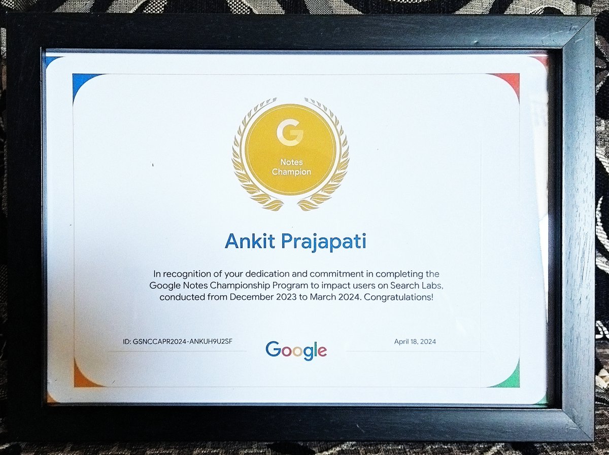 consultantankit's tweet photo. An unforgettable day at the Google India offices at Mumbai for #CreatorConversations!
My sincere thanks to Google for the opportunity to participate in Google Note Championship Program aimed at enhancing the user experience on Search Labs. https://t.co/vSzO5ZhxmY