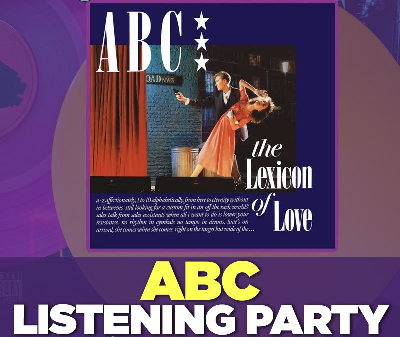 Our Lexicon Of Love @LlSTENlNG_PARTY Podcast is ready and waiting for you. @ABCFRY was a brilliant guest - one of my favourite episodes so far. Enjoy! podcasts.apple.com/gb/podcast/tim…