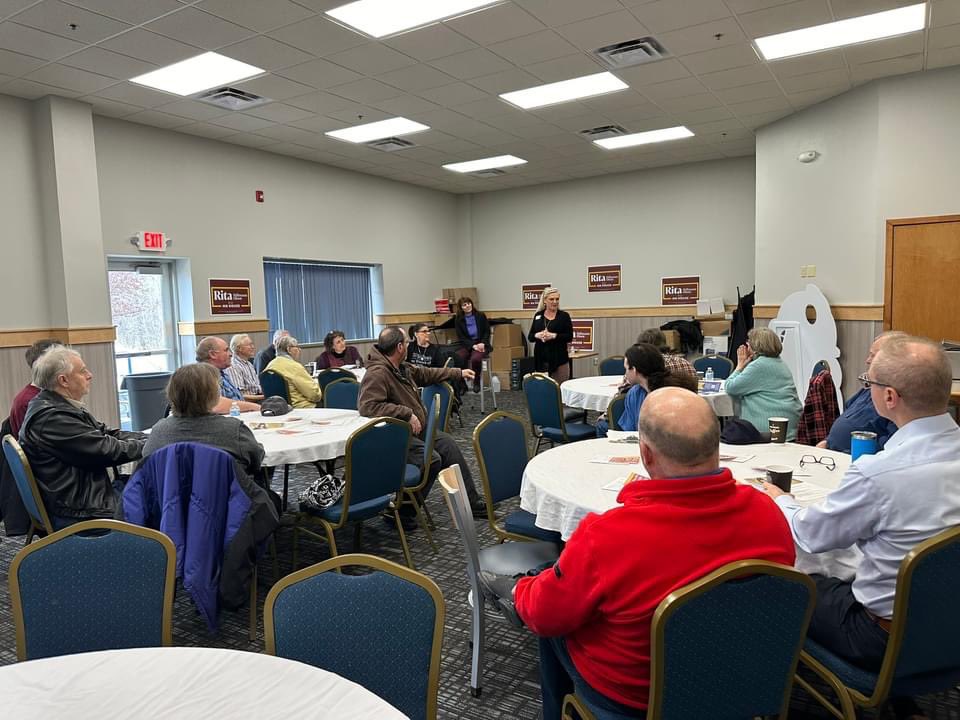 PamAltendorf's tweet photo. Great turn out for Rita, our endorsed Northfield @mnhousegop candidate!
Impressive:
✔️ campaign team
✔️ volunteers
They are organized, smart, and ready to work hard to #FlipMNHouse2024
#SaveMN
SUPPORT. FOLLOW. DONATE. #LetsGoMN!!!
https://t.co/MBPG7VRqOd https://t.co/sjwnYCE9b0