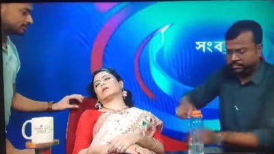 Doordarshan Bangla News Anchor fainted during Live show while giving updates on heatwaves!