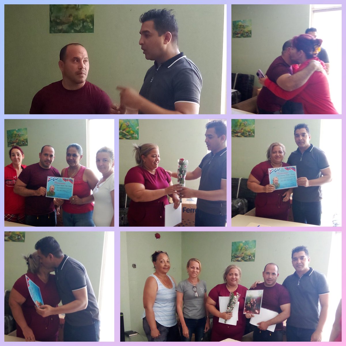 Coordinación
MMC🇨🇺Estado Miranda🇻🇪 
Hoy despedimos a dos compañeros que culminan su misión con la satisfacción del deber cumplido. Sin lugar a dudas dejan una huella en nuestros♥️por ser ejemplo de consagración y dedicación al trabajo #CubaPorLaVida 
<a href="/DrYusleivy/">Dr. Yusleivy Martínez</a>    
<a href="/DiazCanelB/">Miguel Díaz-Canel Bermúdez</a>