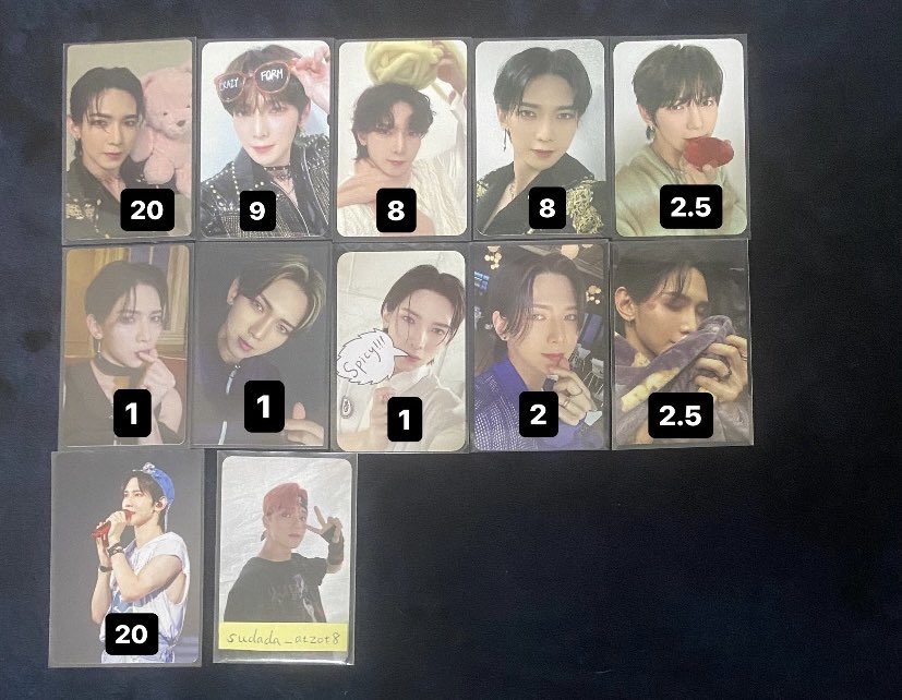 VM1995DA's tweet photo. wtsateez / lfb / nft / Yeosang misc photocards 
- price : $75，set only
- price in USD(include fee)+shipping
- based in Asia，Paypal （G&amp;S)
- DM for details
- Go welcome 
#wtsateez #wtsatz #hongjoong #seonghwa #yunho #yeosang #san #mingi #wooyoung #jongho https://t.co/Ws0wvlLcFI