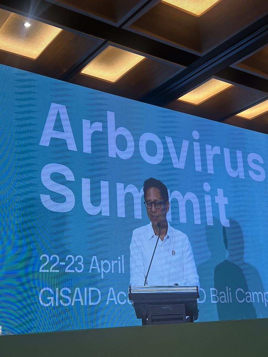 Pleased to be speaking at The Arbovirus Summit co-hosted by H.E Budi Sadikin MOH Indonesia 🇮🇩 and H.E Nisia Trinidade MOH Brazil 🇧🇷 w/ Ministers Philippine 🇵🇭 Timor Leste, Cambodia 🇰🇭 Papua New Guinea 🇵🇬 CMO Australia & many others gisaid.org/arbovirus-summ…
