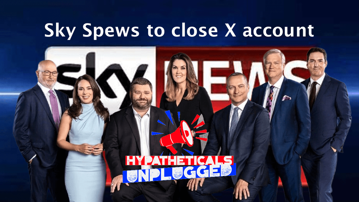SkyNews to close X account after discovering that #misinformation will become illegal.