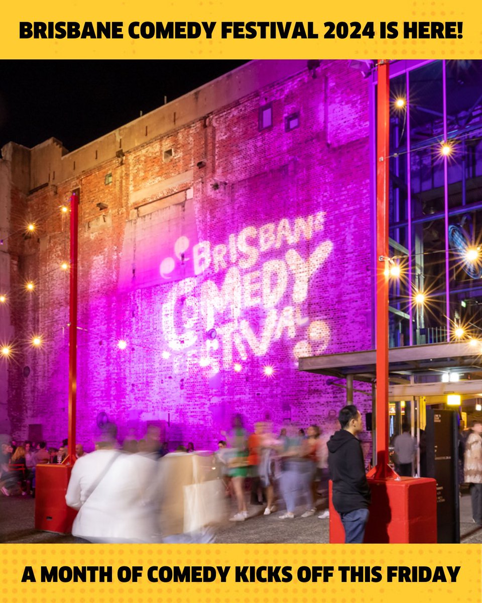 👉 Brisbane Comedy Festival STARTS THIS WEEK! 😱
 
Join us for a month-long comedy takeover of Brisbane, with over 130+ acts ready to hit your funny bone. 🤣
 
Find the perfect show for you on our website: brisbanecomedyfestival.com

#briscomedyfest #standup #comedy #visitbrisbane