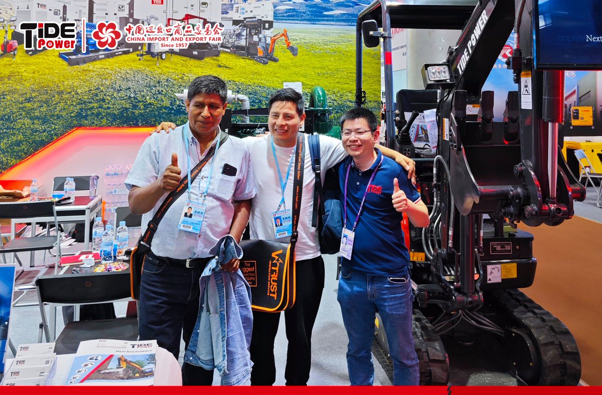 19th April marked the final day of the first phase of the 135th #cantonfair, and what an incredible journey it has been! #CantonFair #InternationalBusiness #generator #electricity #engine #guangzhou