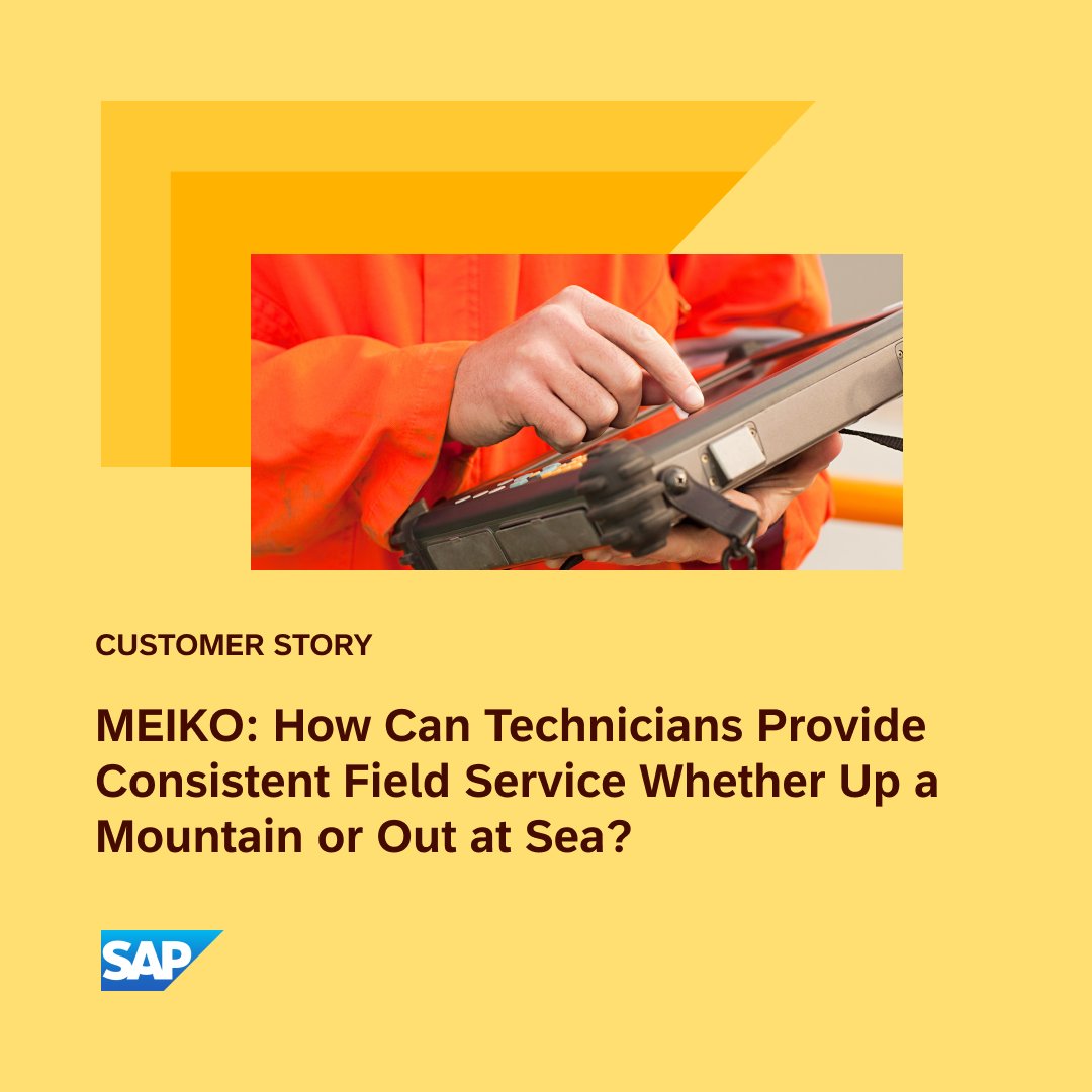 fruity1510's tweet image. 👨‍🔧 Ready to revolutionize your field service operations? 

Learn how #MEIKO utilizes SAP Field Service Management and SAP Enterprise Support to ensure consistent and top-notch service, no matter the location: imsap.co/6016bZU1p

#FieldServiceManagement #SAPEnterpriseSupport
