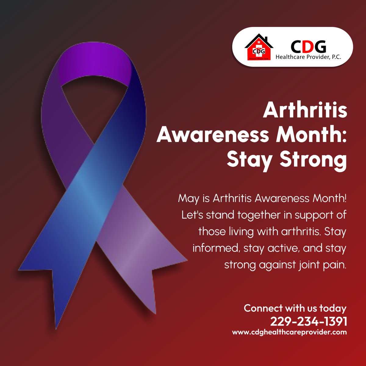 Knowledge is power! Join us in raising awareness and advocating for arthritis research, treatment, and support. Together, we can make a difference in the lives of millions affected by this condition. 

#ArthritisAwarenessMonth #JointHealth #SupportAndServe