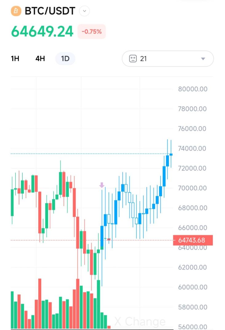 Feel Anything?📈 #Bitcoin #XEXPredict