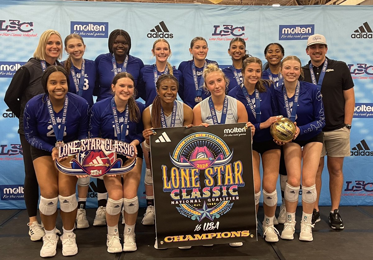 SO proud of this team!! Gold ball at <a href="/LoneStarClassic/">Lone Star Classic</a> !! Double qualified for nationals in the USA division! Vegas here we come!! 🥇🥇<a href="/HoustonSkyline/">Houston Skyline</a> <a href="/LSAPioneerVball/">Lutheran South Volleyball</a> #Outwork #16Black