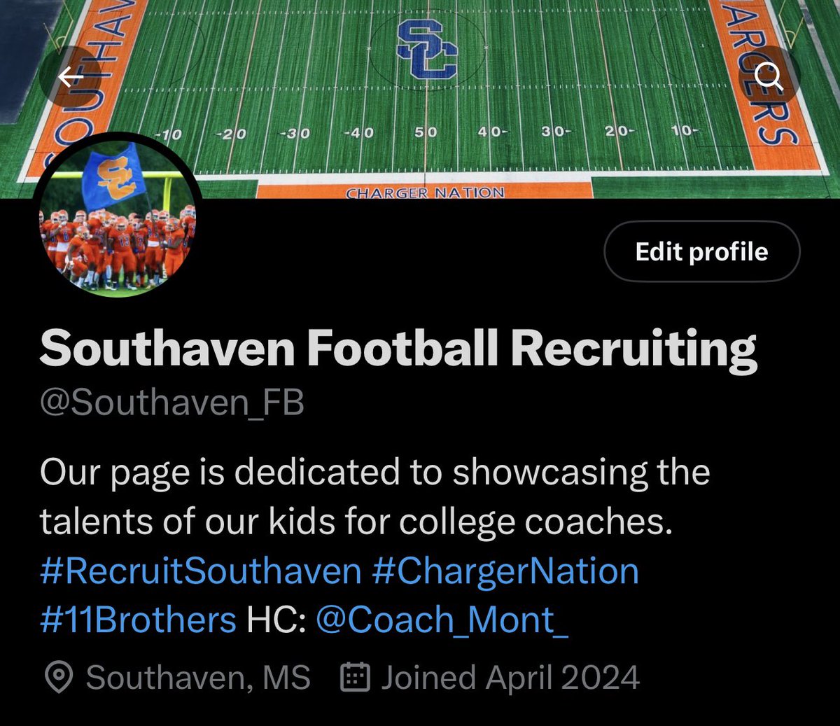 Give us a follow! 

@Southaven_FB