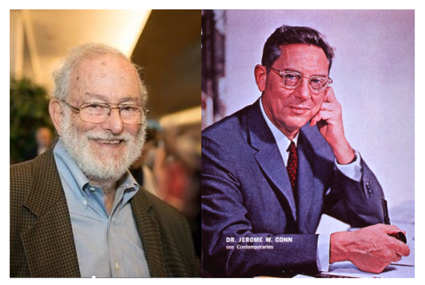 On this 60th Anniversary of @MSUMD's founding, we honor the legacy of Dr. David Rovner (L), the founding Chief of Endocrinology Division at @MSU_Medicine, whose groundbreaking work w/ Dr. Jerome W. Conn (R) on elucidation of renin-angiotensin-aldosterone pathway & its role in