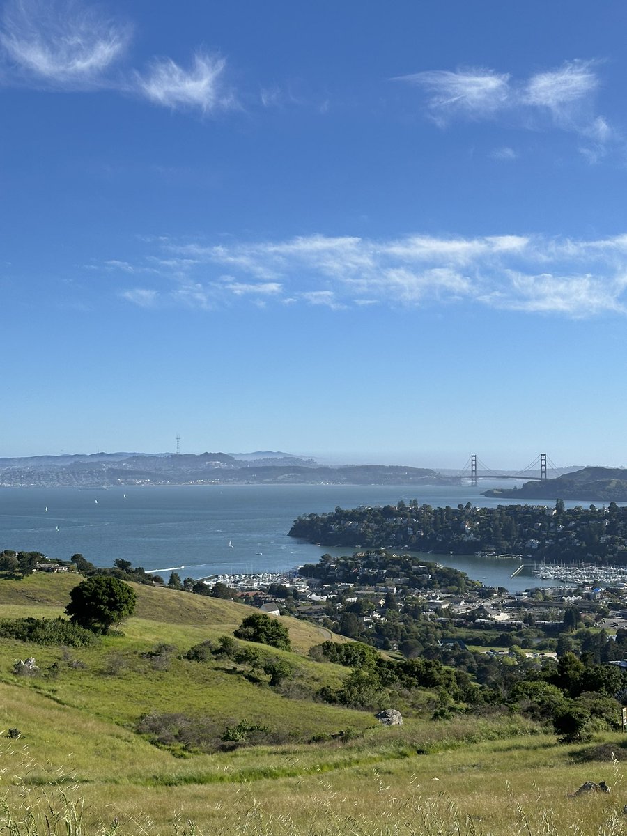 Beautiful day for a hike! Clear views of SF today