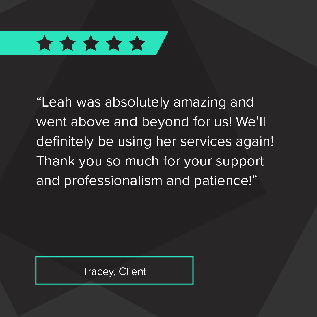 LloydConnect's tweet photo. Delighted to share positive feedback Leah received from both sides of a placement (client and candidate)!  Read these reviews and more success stories on Sourcr https://t.co/Yrlgdpmw6U https://t.co/PRzqiRLJYS
