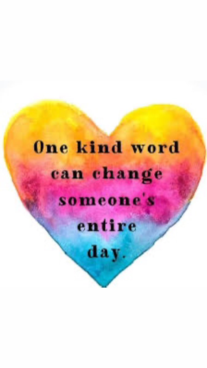 One kind word can change someone’s entire day 💛