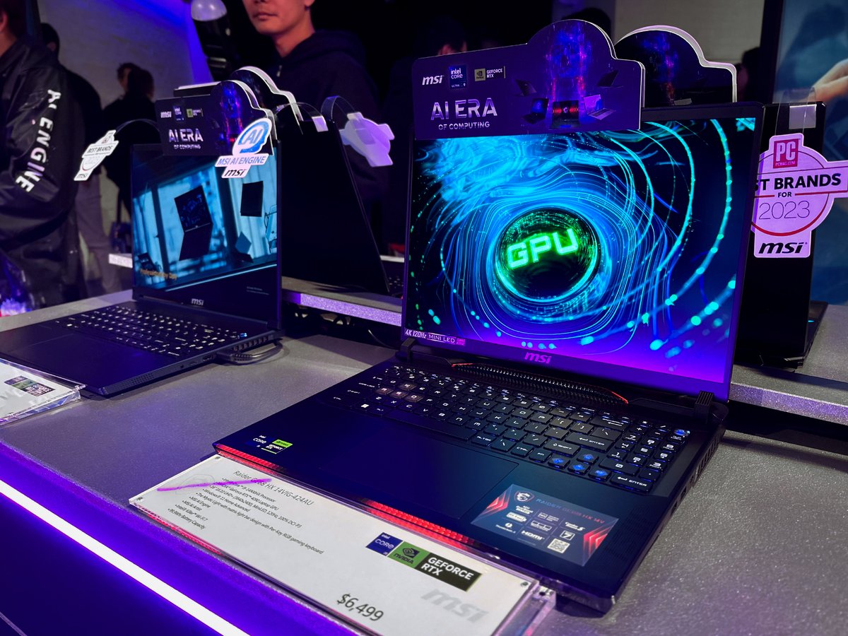 Loved getting a preview of @AustraliaMSI's new laptop range at the MSI AI Era of Computing event! There's some very cool tech on the horizon, including a growing focus on AI powered computing. Even got some time with the MSI Claw handheld, and initial impressions are solid! 🎮✨