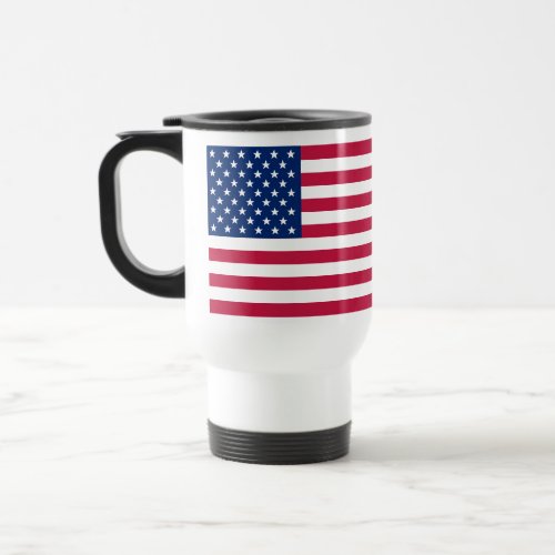 USA National Flag America Stars Stripes Patriotic Travel Mug zazzle.com/usa_national_f… #Patriotic #redwhiteandblue #AmericanPride