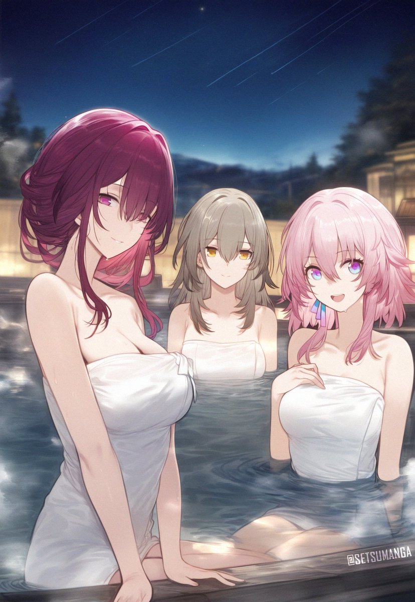 SetsuLewds's tweet photo. Kafka, Stelle &amp; March 7th ♨️
#スターレイル #HonkaiStarRail https://t.co/q72dRonmPT