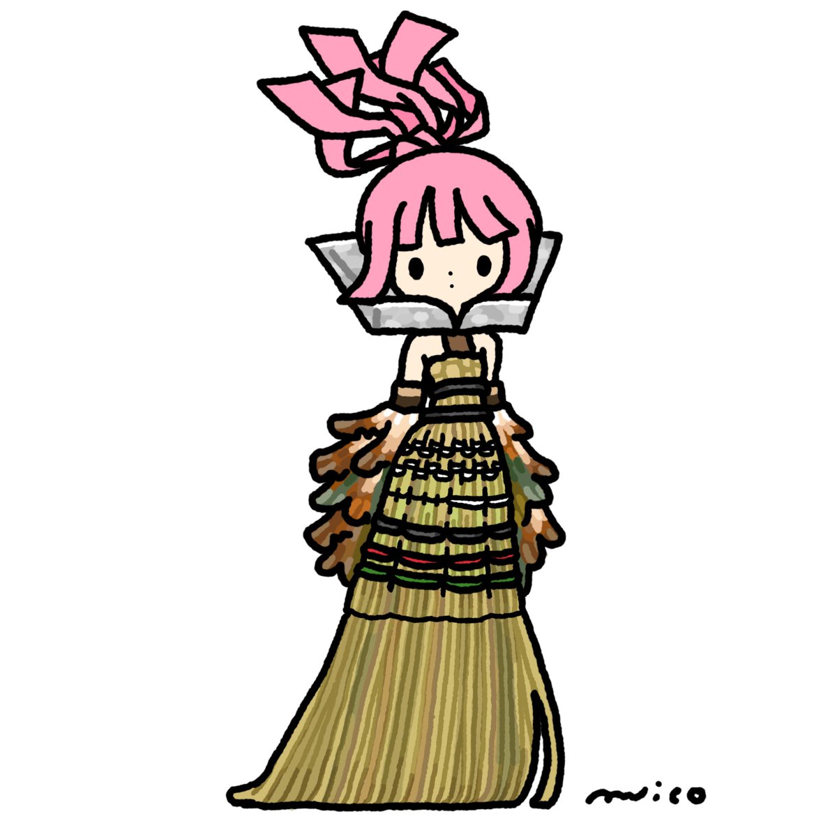 「Broom#今日は何の日#そうじの日 」|paricoのイラスト