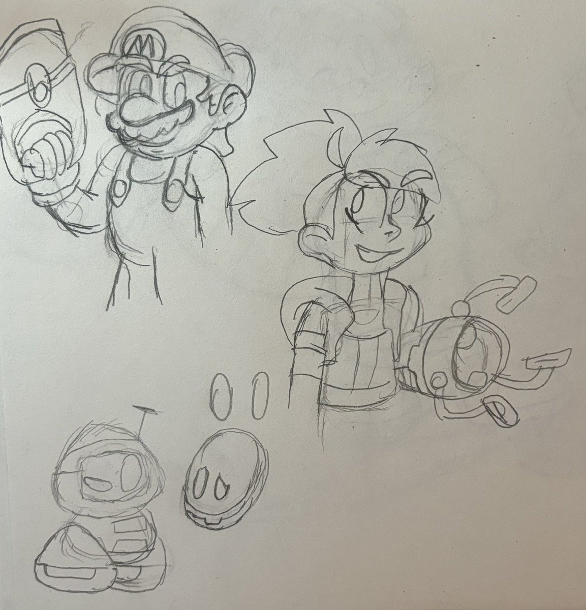 Few fun doodles with @dynamo_toon’s #Horizonauts and Mario characters #supermario