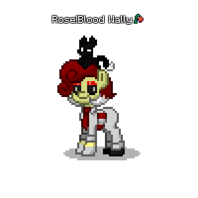I MADE ROSE!BLOOD WALLY AND HIS KITTY LILLY IN PONY TOWN:D

(i'm giving Dolly a break from all the lore and backstory of Rose!Blood Wally)
