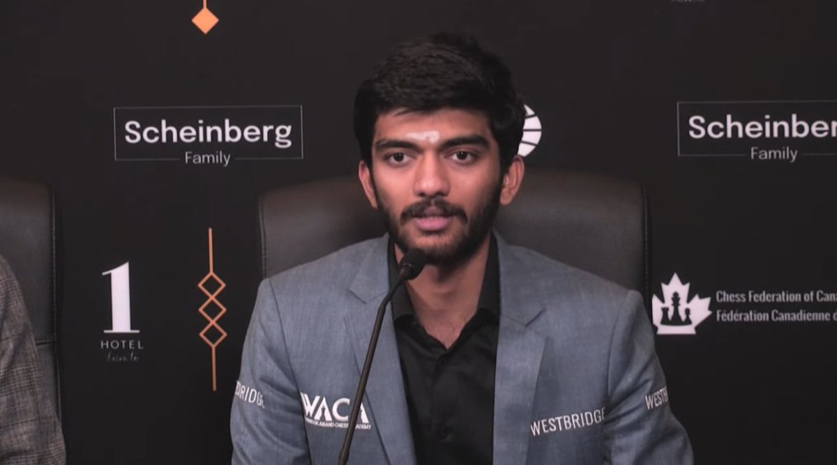 Gukesh: 'If I had to pinpoint a moment where I really felt this could be my moment was probably... after I lost to Firouzja... Even though I just had a painful loss, I was feeling at my absolute best. Maybe this loss gave me so much motivation.' #FIDECandidates