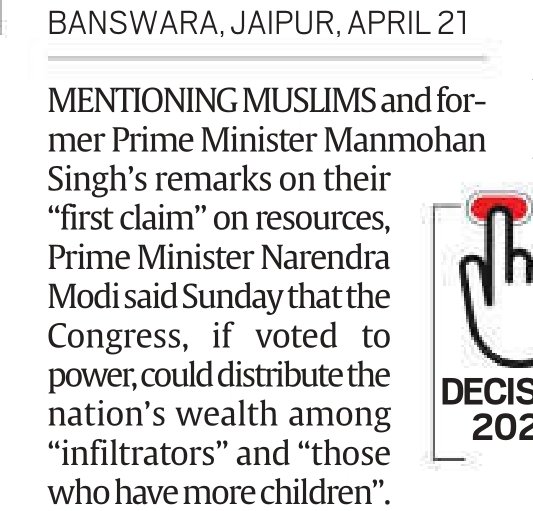 Indian elections: the toxic, but familiar, blend of minority designation and demography (fertility, migration, refugees).