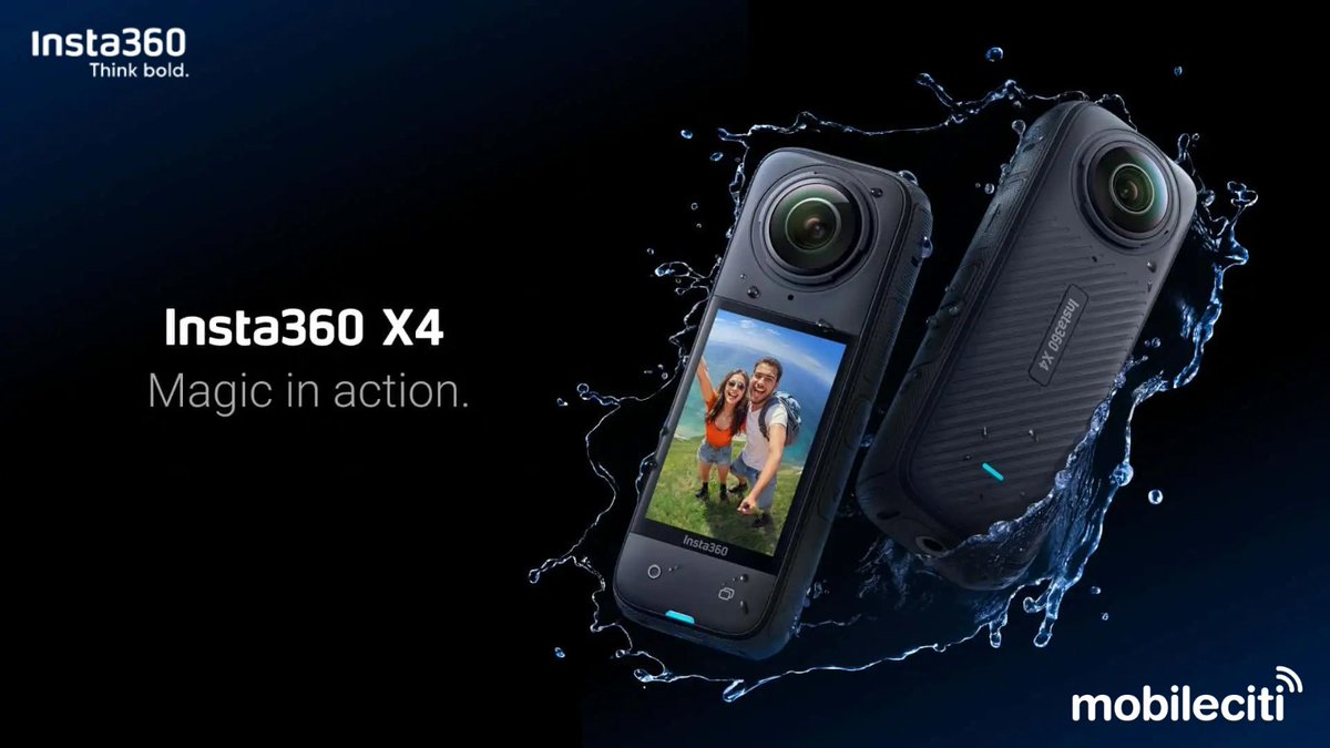 mobileciti's tweet photo. 📷Insta360 X4 8K 360º Action Camera
✅4K60fps Single-Lens Mode
✅Shott First, Frame Later
✅Removeable Lens Guards
✅Waterproof to 10m
👉🏻Available on Mobileciti
👉🏻Buy: https://t.co/iUf0onJ8sD
#Insta360X4 #ActionCamera #Insta360 #X4 #CaptureEverything #8K360Video #Mobileciti https://t.co/z4Tj2mjY0z