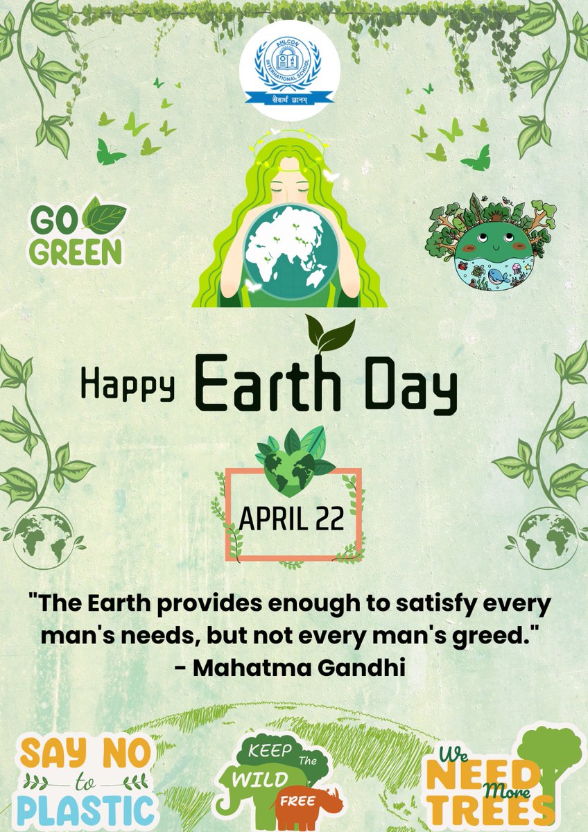 #AhlconIntl will be deeply committed to this year's Earth Day theme; Planet vs Plastic. Let's demand & end the fast fashion of Plastic Pollution. Engage in Pro- Planet Advocacy @ashokkp @y_sanjay @pntduggal @kandhari_ekta @Dir_Education @cbseindia29