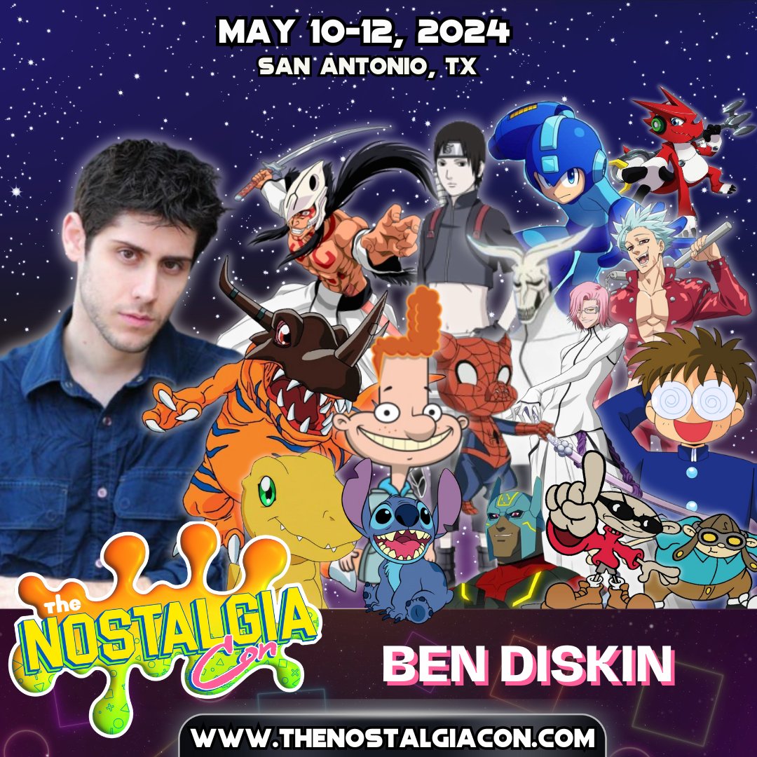 Yo! Come check me out at @TheNostalgiaCon this May 10th-12th in San Antonio, TX! I'll be signing all weekend with a GIANT group of special guests that span the entire range of your childhood memories. Come see all of us there!! Visit thenostalgiacon.com for tickets.
